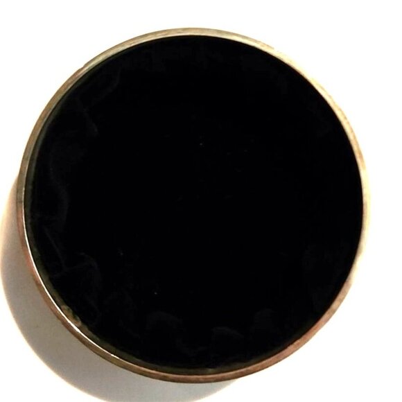 Silver-Tone Round Trinket Box With Sunburst Design & Velvet Lined Interior - Picture 3 of 6